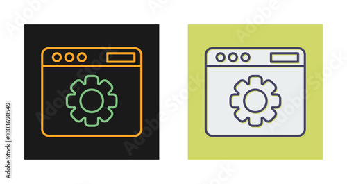 Web Settings Vector Icon