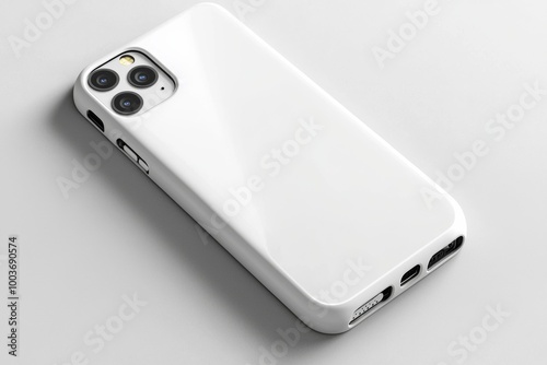 Smartphone case mockup isolated created with Generative AI