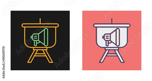 Marketing Presentation Vector Icon