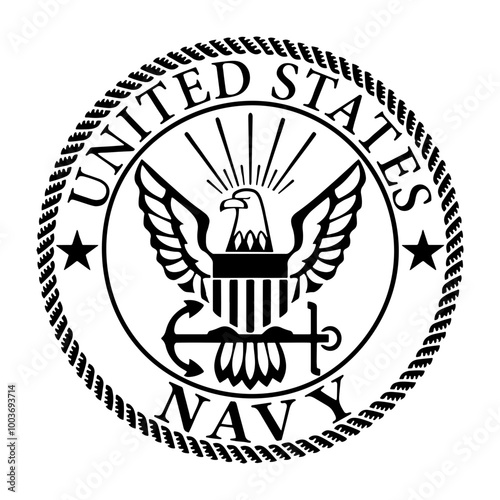 United States Navy Logo Silhouette File SVG