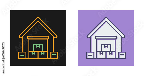 Warehouse Vector Icon