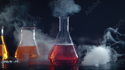 Chemistry Lab with Smoke and Steam photo