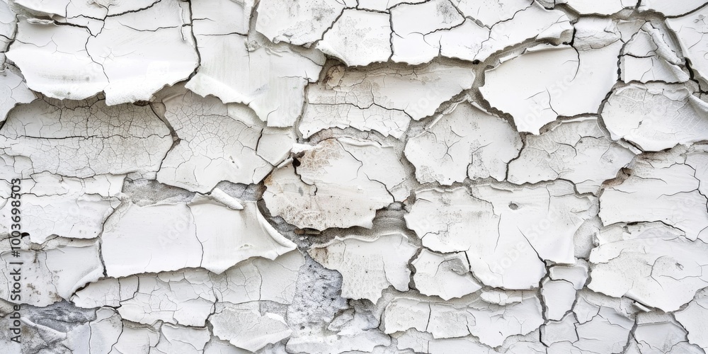 Fractured white texture on an old decorative wall Fractured white texture on an old decorative wall