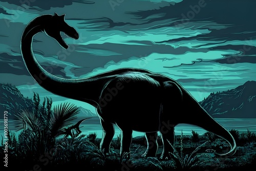 Argentinosaurus silhouette largest dinosaur biggest dinosaur 