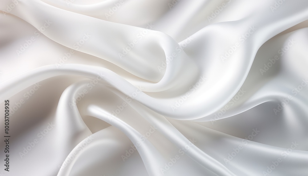 Fototapeta premium White Silk Background. Satin Textile Texture Silk Fabric Background