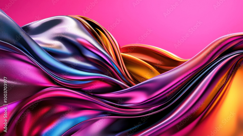 Vibrant flowing silk fabric texture Vibrant flowing silk fabric texture