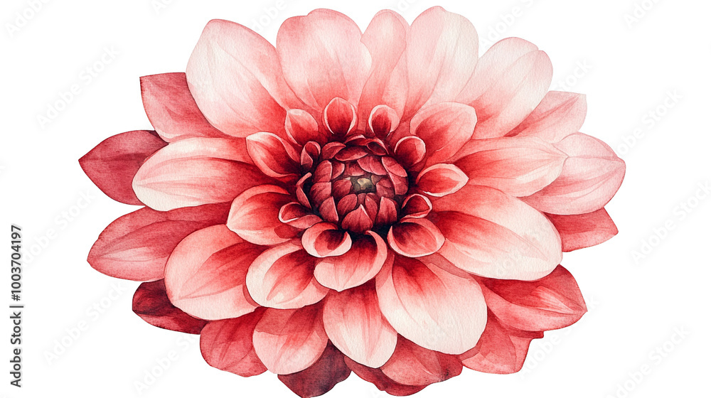 Fototapeta premium A stunning close-up of a blooming flower with vibrant pink and white petals, showcasing intricate details and delicate textures, ideal for nature enthusiasts and floral designs.