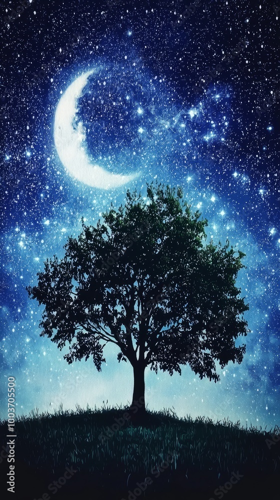 stars and a full moon in the background stars and a full moon in the background