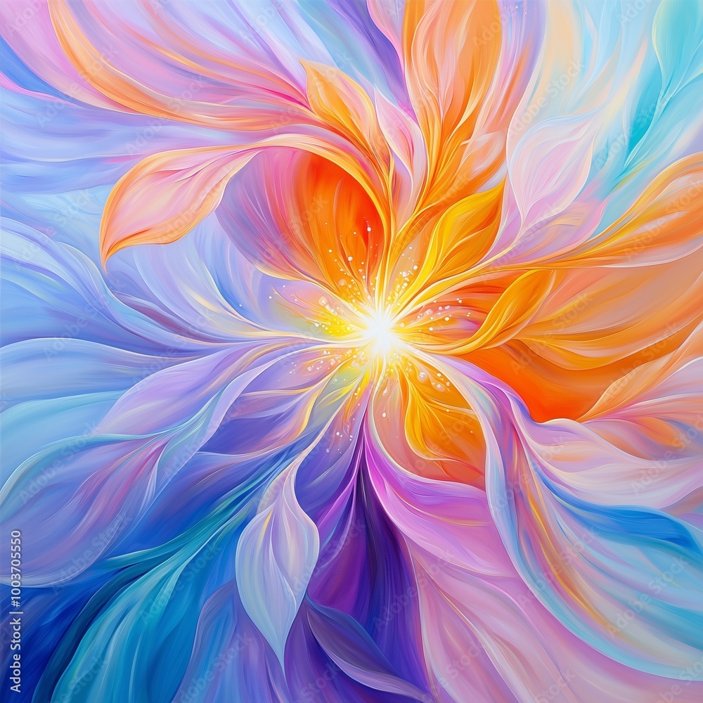 abstract background with flowers generated ai abstract background with flowers generated ai
