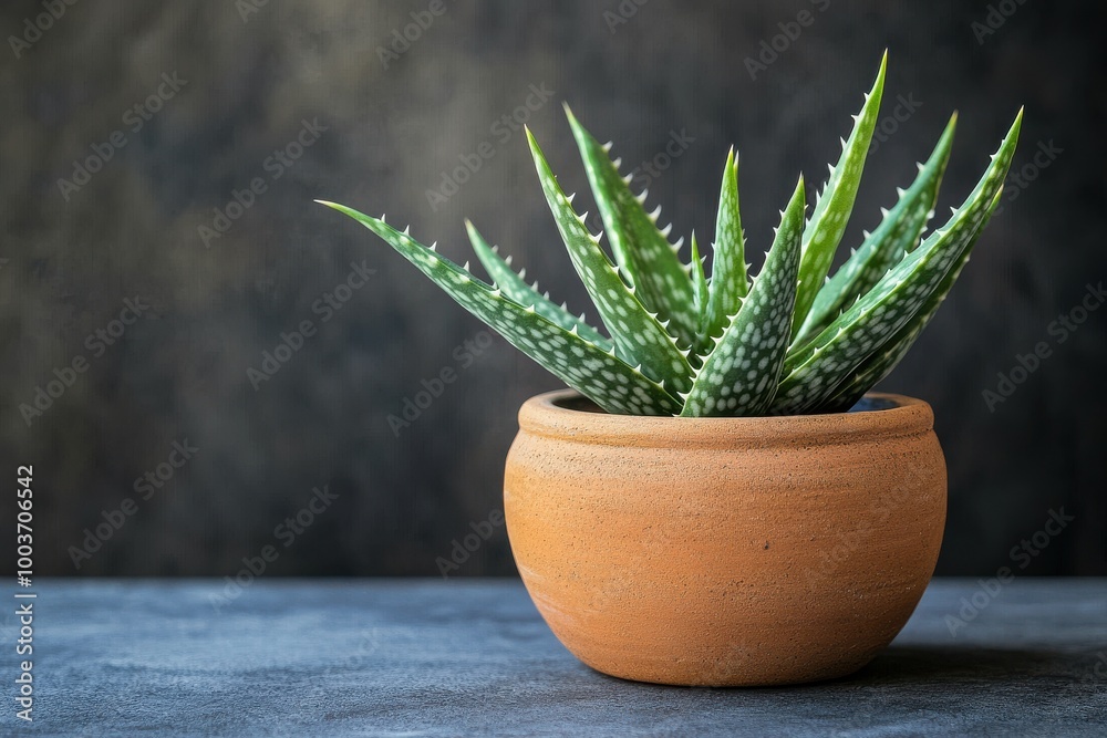 Aloe Vera Plant in Small Clay Pot for Home Decor and Gardening Inspiration Aloe Vera Plant in Small Clay Pot for Home Decor and Gardening Inspiration