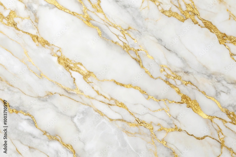 white marble texture background with golden luxury effect