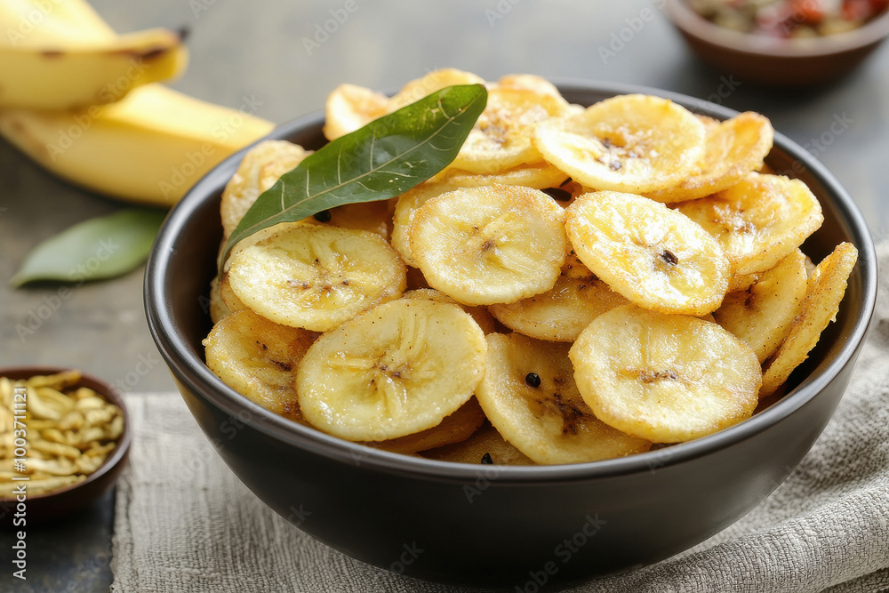 banana chips in the bowl banana chips in the bowl