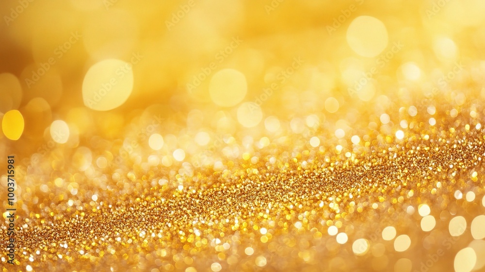 Shimmering Golden Texture with Blurred Lights Shimmering Golden Texture with Blurred Lights