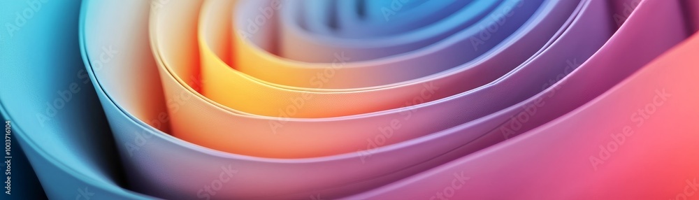 Fototapeta premium Abstract colorful swirl pattern, soft and flowing.
