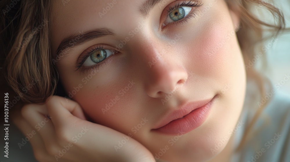 Obraz premium Serene Portrait of a Woman