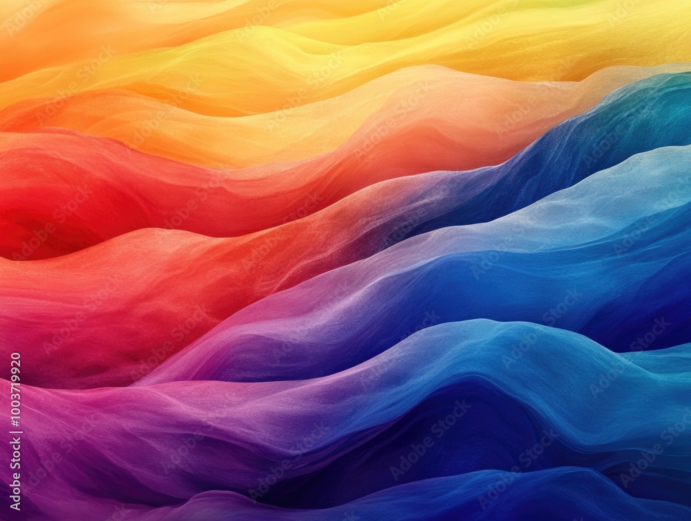 Obraz premium Ultimate Color Abstract Art with Wavy Patterns