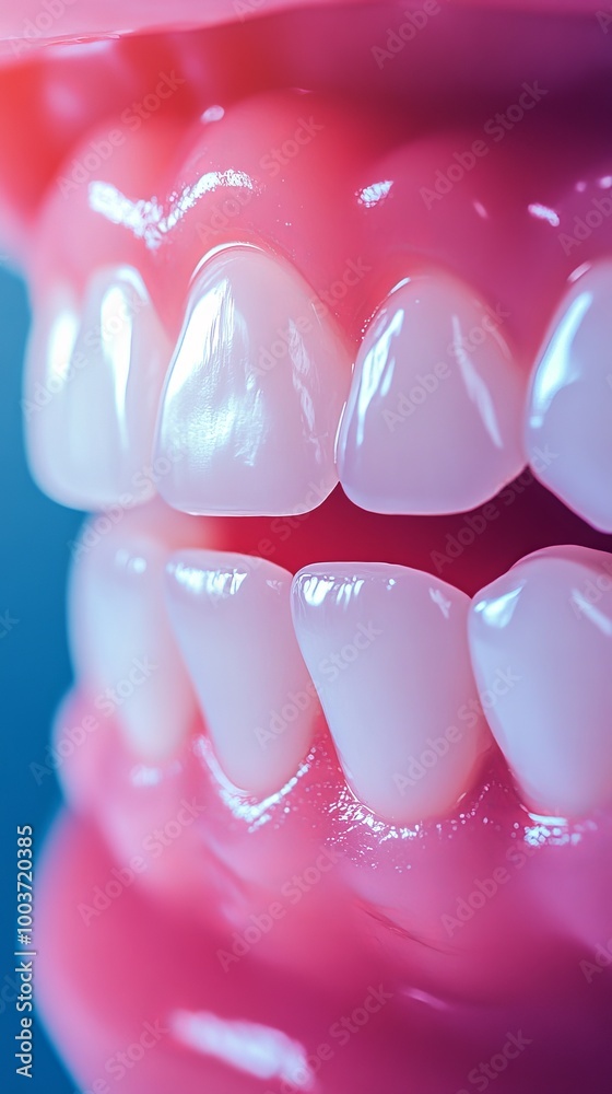A detailed real-life close-up photograph of healthy, bright teeth, highlighting the importance of dental care and the beauty of a confident smile A detailed real-life close-up photograph of healthy, bright teeth, highlighting the importance of dental care and the beauty of a confident smile