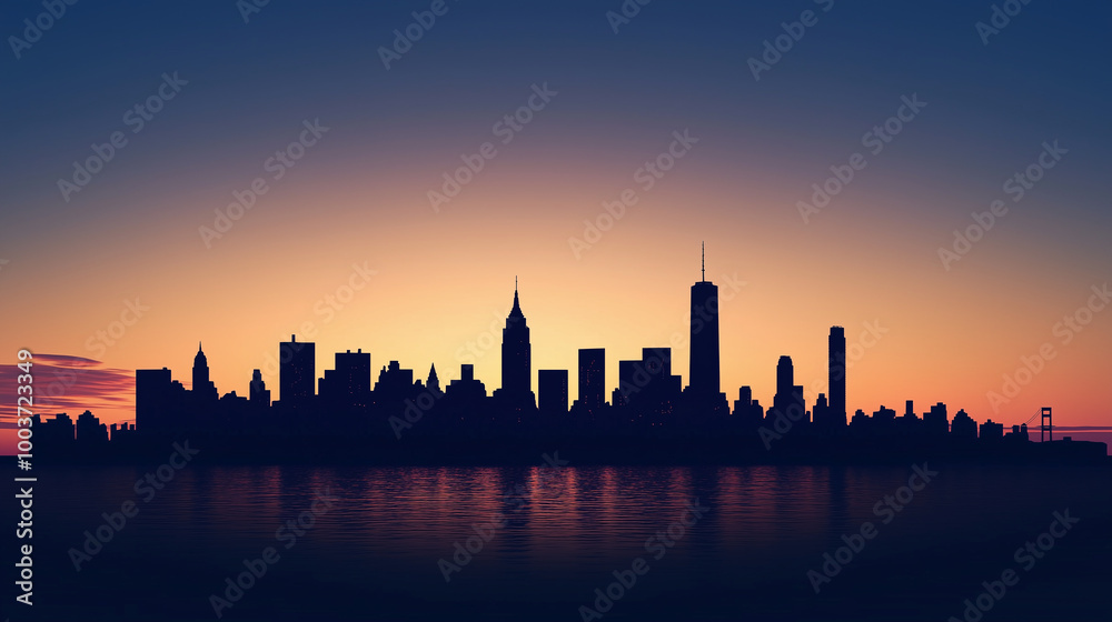 Sunrise Silhouettes of Buildings the Urban Mornings Sunrise Silhouettes of Buildings the Urban Mornings
