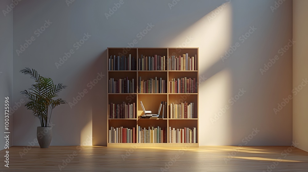 3D Visualization of a Robot Organizing Bookshelf 3D Visualization of a Robot Organizing Bookshelf