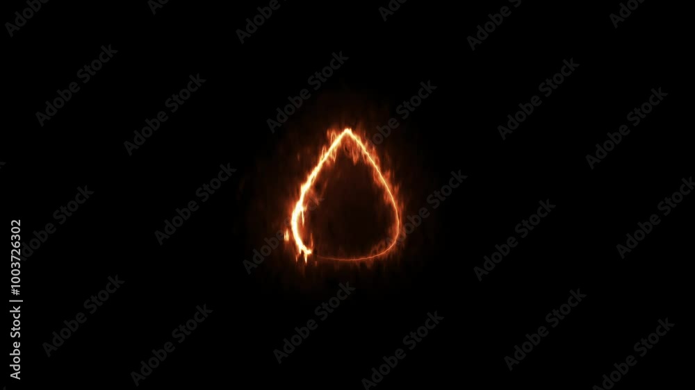 Liquid drop icon glowing neon color animation black background Liquid drop icon glowing neon color animation black background