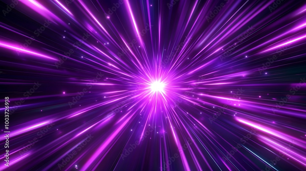 Neon speed rays abstract background. A burst of pink light energy Neon speed rays abstract background. A burst of pink light energy