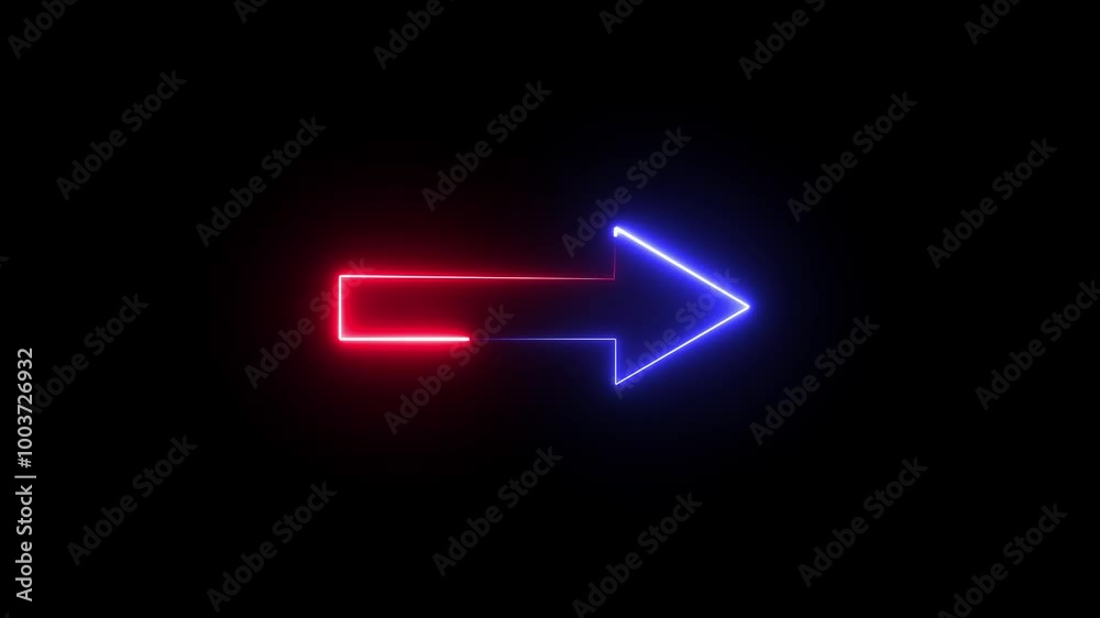 Neon arrow background animation Neon arrow background animation