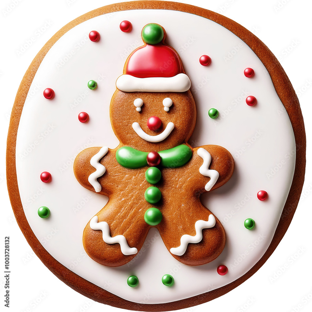 Fototapeta premium Numeric letter 0 Christmas Gingerbread