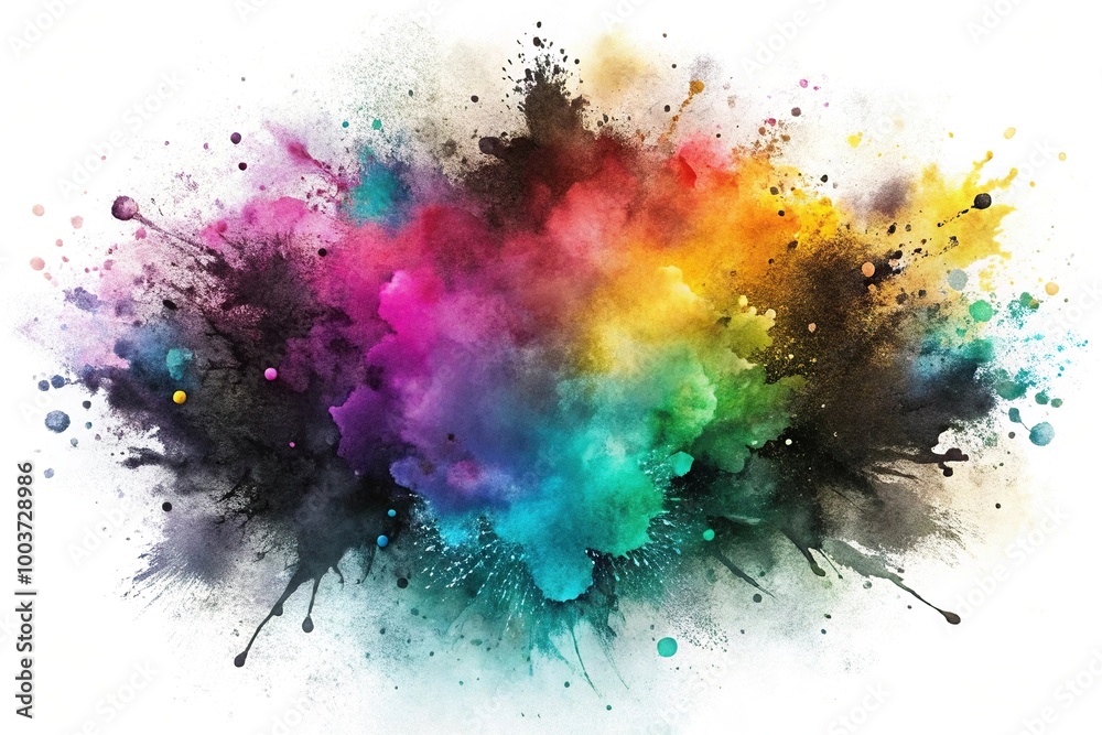 Macro abstract watercolor brush splash texture Macro abstract watercolor brush splash texture