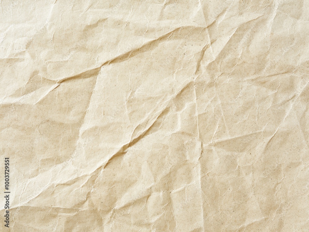Fototapeta premium Wrinkled Paper Background for Textures and Design
