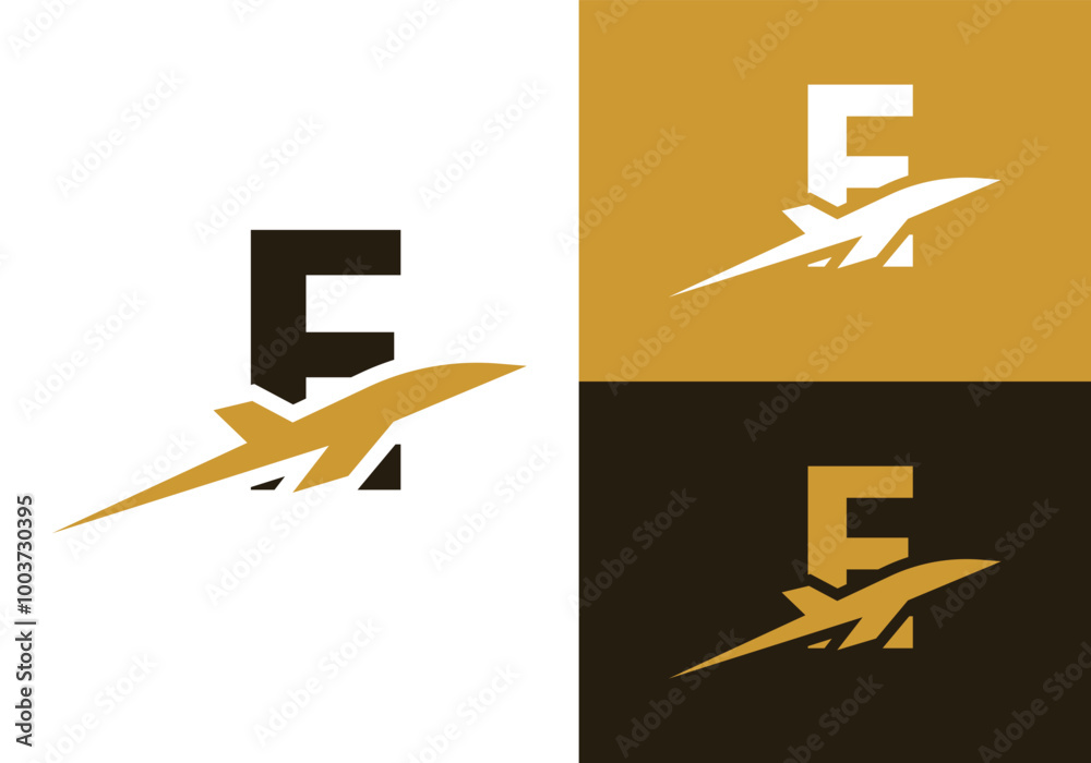 Letter E with aeroplane. Modern Travel logo Design Template Letter E with aeroplane. Modern Travel logo Design Template