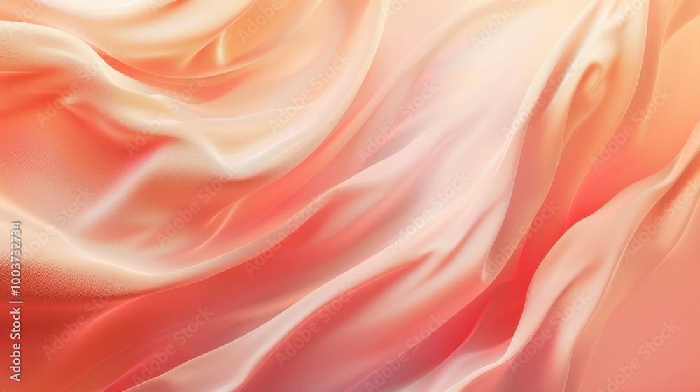 Fototapeta premium Soft Fabric Flowing with Gentle Colors and Textures