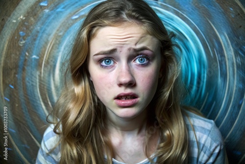 Several effects of hallucination and dizziness on a young lady with mental disorder