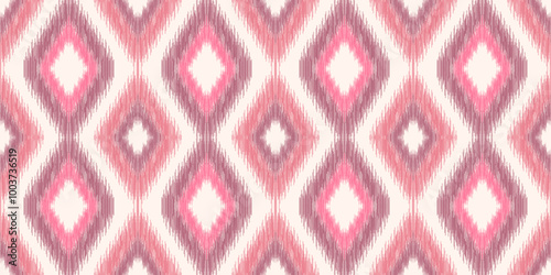 Ethnic ikat seamless pattern.beautiful pattern. folk embroidery,bohemian style,aztec geometric art print.ethnic ikat abstract art.Seamless fabric. Ikat design for fabric, carpet, wallpaper, clothing.	