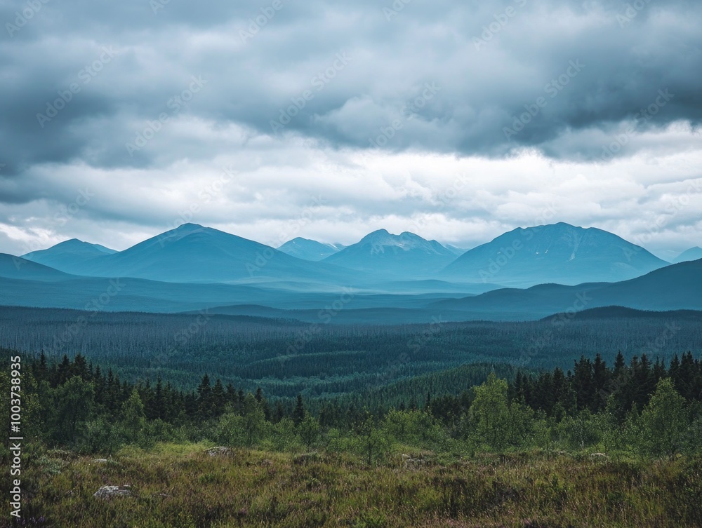 Serene Mountains and Forests Serene Mountains and Forests