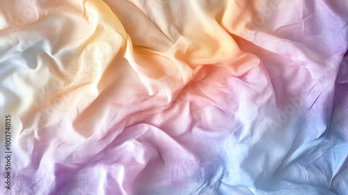 Soft pastel-colored fabric with gradient texture, abstract background