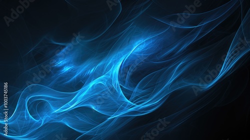 Blue Abstract Wave Pattern Background for Website Design