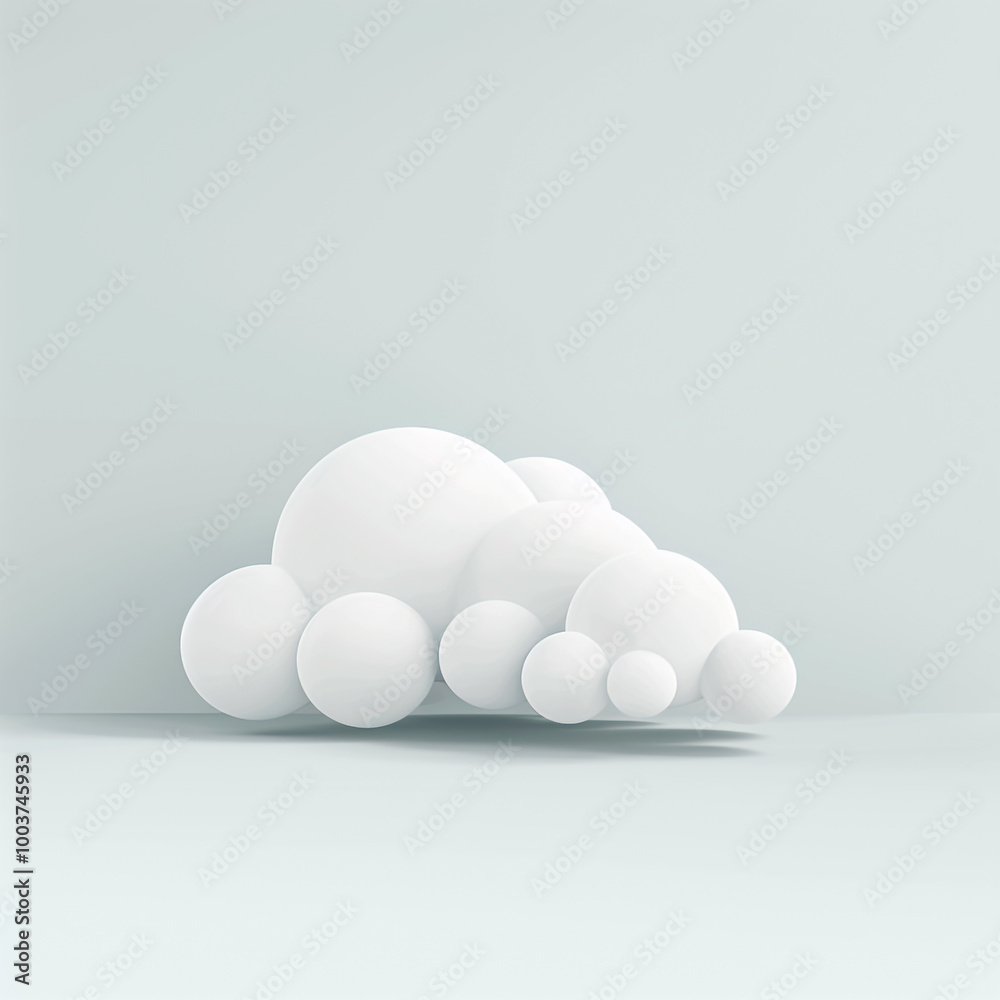 Fluffy cloud cartoon style Fluffy cloud cartoon style