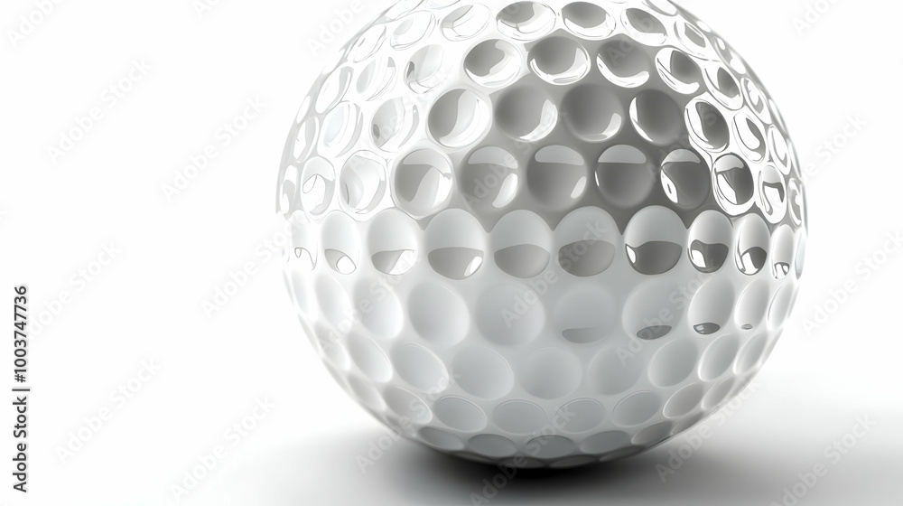Golf Ball Close-up: Dimples and Texture Golf Ball Close-up: Dimples and Texture