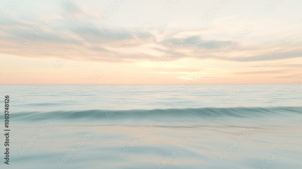 Calm Sea at Sunset