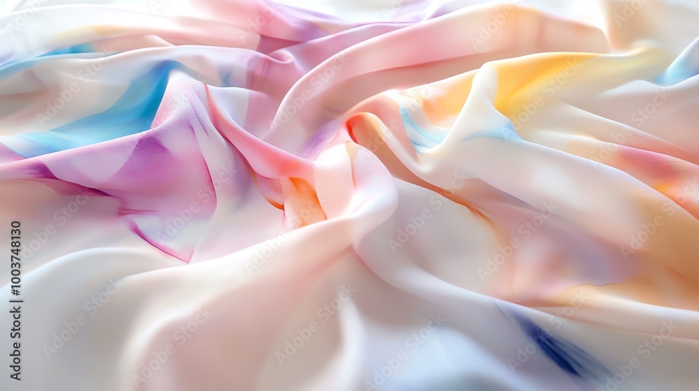 Obraz premium Organic patterns on tiedye fabric, with bold, vibrant colors and abstract shapes
