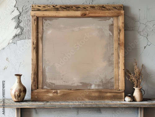 Rustic Recycled Wood Frame Full of Character photo