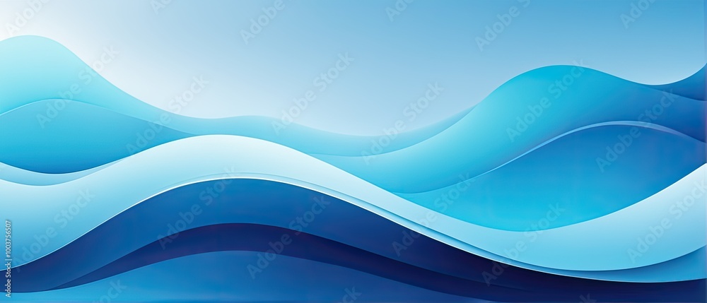 Abstract Blue Waves Background Abstract Blue Waves Background