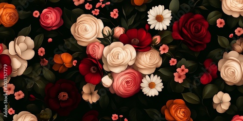 A vibrant floral arrangemen...