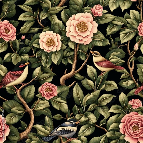 A vibrant pattern featuring...