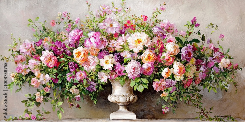 A beautiful arrangement of colorful flowers in a vase, showcasing vibrant petals and lush greenery against a soft background. A beautiful arrangement of colorful flowers in a vase, showcasing vibrant petals and lush greenery against a soft background.
