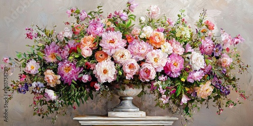 A vibrant floral arrangemen...
