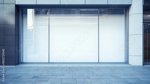 Blank Storefront Window Display