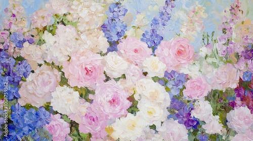 A vibrant floral painting f...