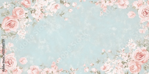 A soft, pastel blue backgro...
