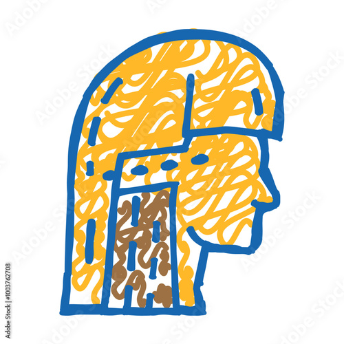 haircut salon service doodle icon sketch vector. haircut salon service sign. isolated symbol illustration